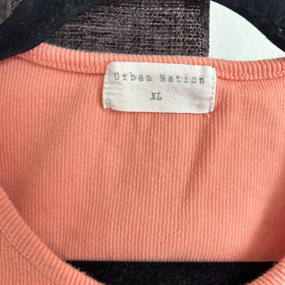 Good Vibes Peach Crop Tank Top - Picture 2 of 2